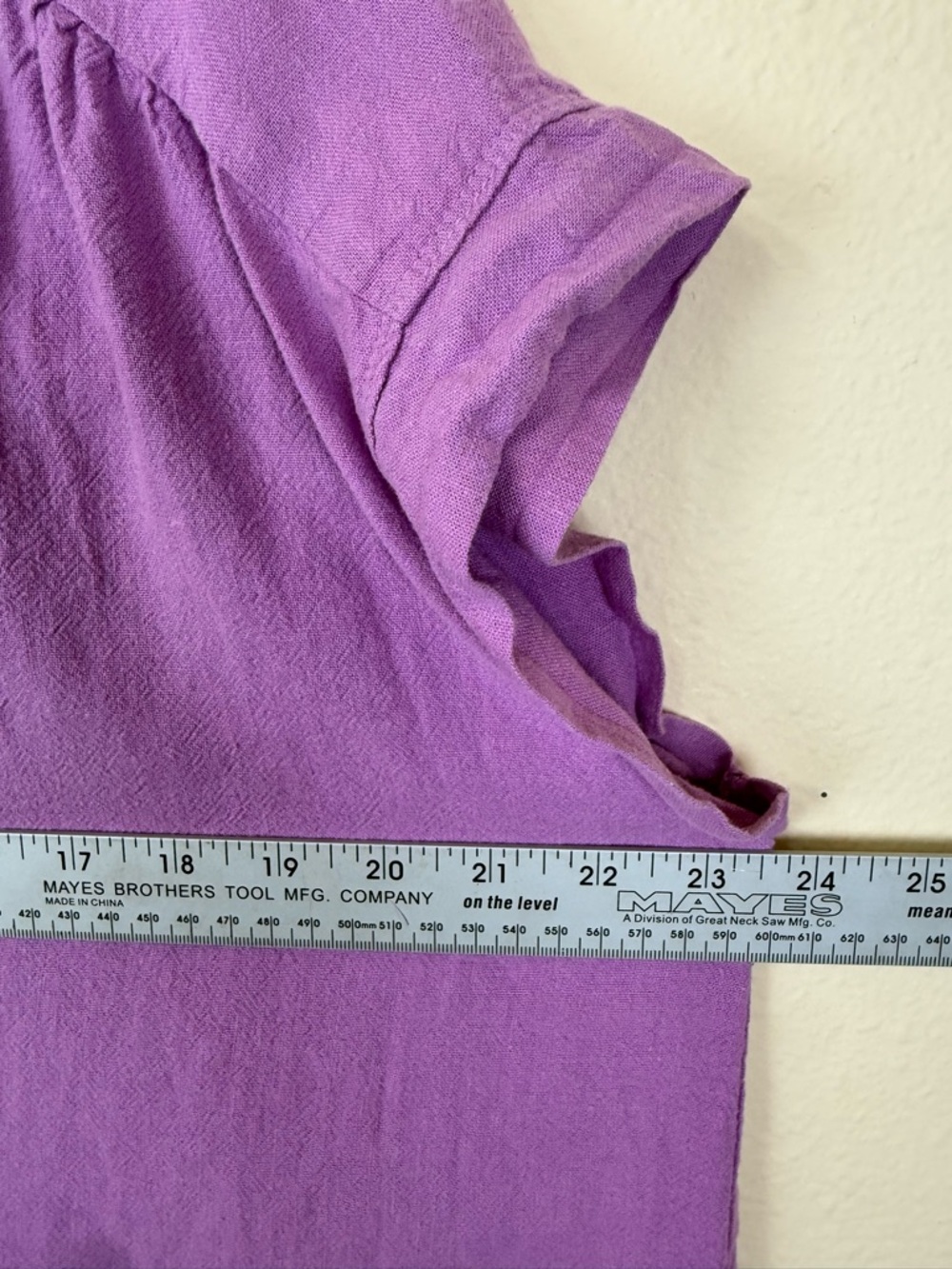 Splendid tops large blue and lavender linen blend - Picture 8 of 14